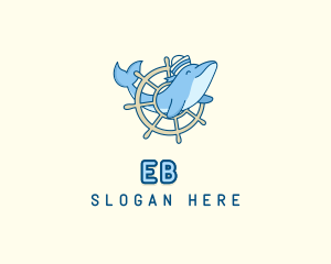 Creature - Sailor Dolphin Animal logo design