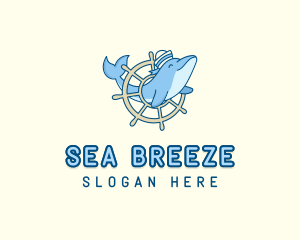 Sailor - Sailor Dolphin Animal logo design