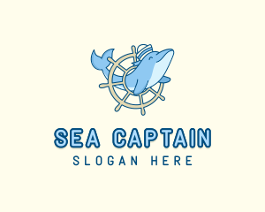 Sailor - Sailor Dolphin Animal logo design