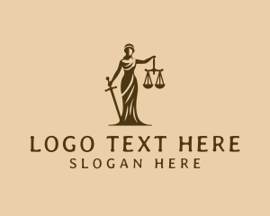 Lawyer - Justice Advocacy Woman logo design