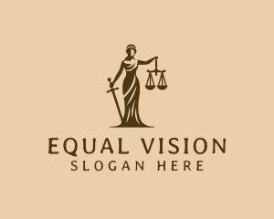 Equality - Justice Advocacy Woman logo design