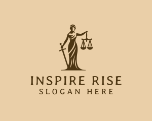 Justice Advocacy Woman logo design