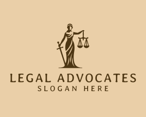 Justice Advocacy Woman logo design