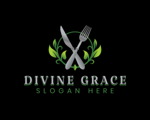 Olive Leaves - Healthy Salad Food logo design