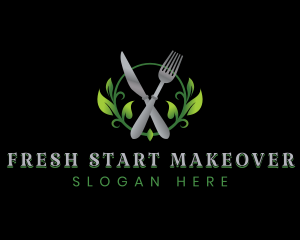 Healthy Salad Food logo design