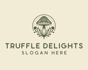 Truffle - Psychedelic Mushroom Plant logo design