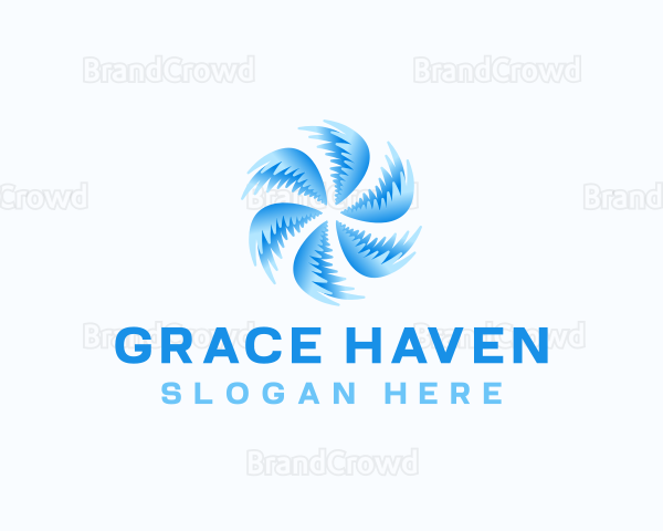 HVAC Fan Refrigeration Logo