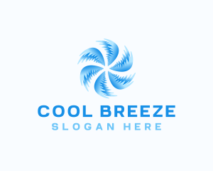 HVAC Fan Refrigeration logo design