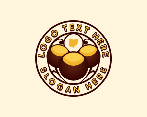 Map - Ohio Buckeyes Dessert logo design