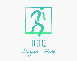 Dash - Fitness Running Man logo design