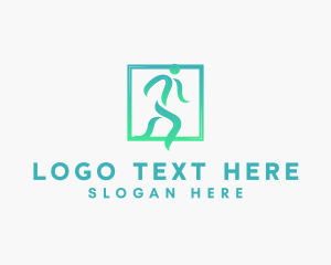 Run - Fitness Running Man logo design