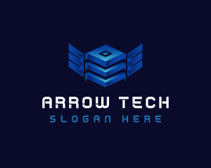 Cube Wing Tech logo design