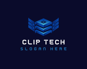 Cube Wing Tech logo design