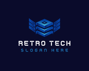 Cube Wing Tech logo design