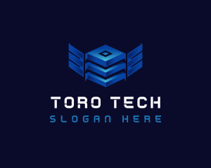 Cube Wing Tech logo design