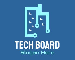 Tech Circuit Building logo design