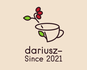 Coffee Farmer - Coffee Bean Cup logo design
