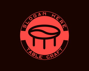 Table - Coffee Bean Table logo design