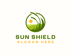 Grass Lawn Landscaping logo design