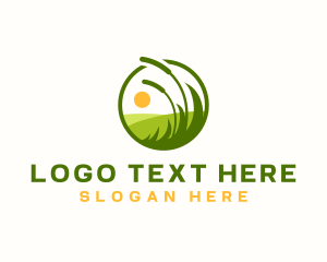 Landscaping - Grass Lawn Landscaping logo design