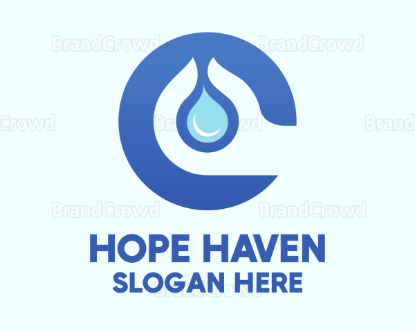 Water Conservation Hand Logo