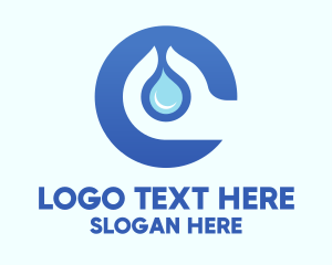 Bottled Water - Water Conservation Hand logo design
