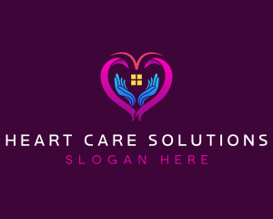 Heart Hand Charity logo design