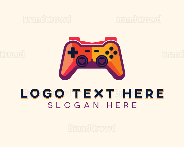 Heart Game Controller Logo