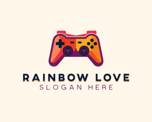 Heart Game Controller logo design