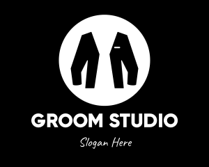 Groom - Suit Menswear Tuxedo logo design