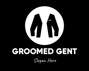 Groom - Suit Menswear Tuxedo logo design