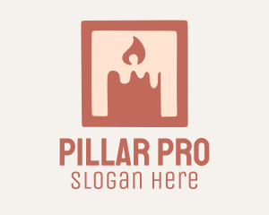 Pillar Wax Candle logo design