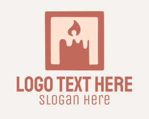 Wax - Pillar Wax Candle logo design