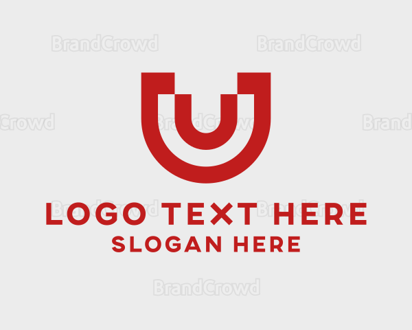 Modern Business Letter U Logo