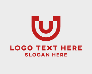 Activewear - Modern Business Letter U logo design
