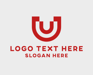 Software - Modern Business Letter U logo design