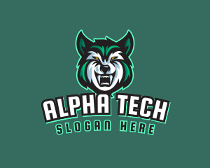 Alpha - Wild Wolf Beast logo design