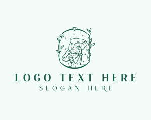 Whimsical - Mushroom Fungi Plant logo design