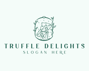 Truffle - Mushroom Fungi Plant logo design