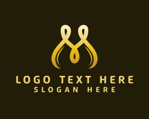 Digital Marketing - Loop String Business Letter M logo design