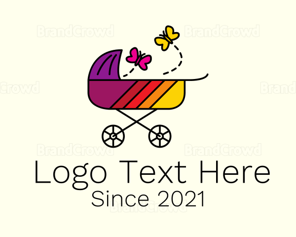 Nursery Baby Stroller Logo