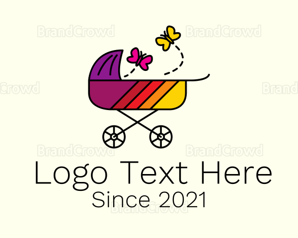 Nursery Baby Stroller Logo