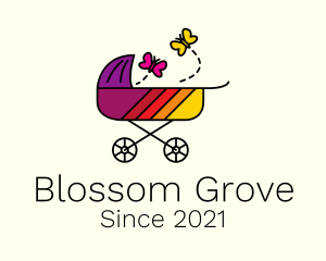 Nursery - Nursery Baby Stroller logo design