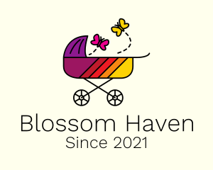 Nursery - Nursery Baby Stroller logo design