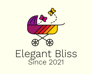 Nursery School - Nursery Baby Stroller logo design