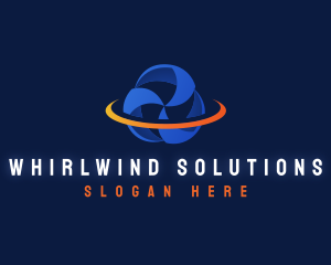 Fan Propeller Air Conditioning logo design