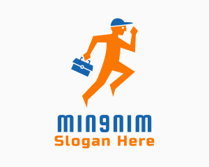 Running Mechanic Service Logo