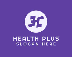 Violet Letter H logo design