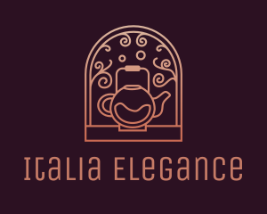 Elegant Kettle Teahouse logo design