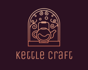 Kettle - Elegant Kettle Teahouse logo design